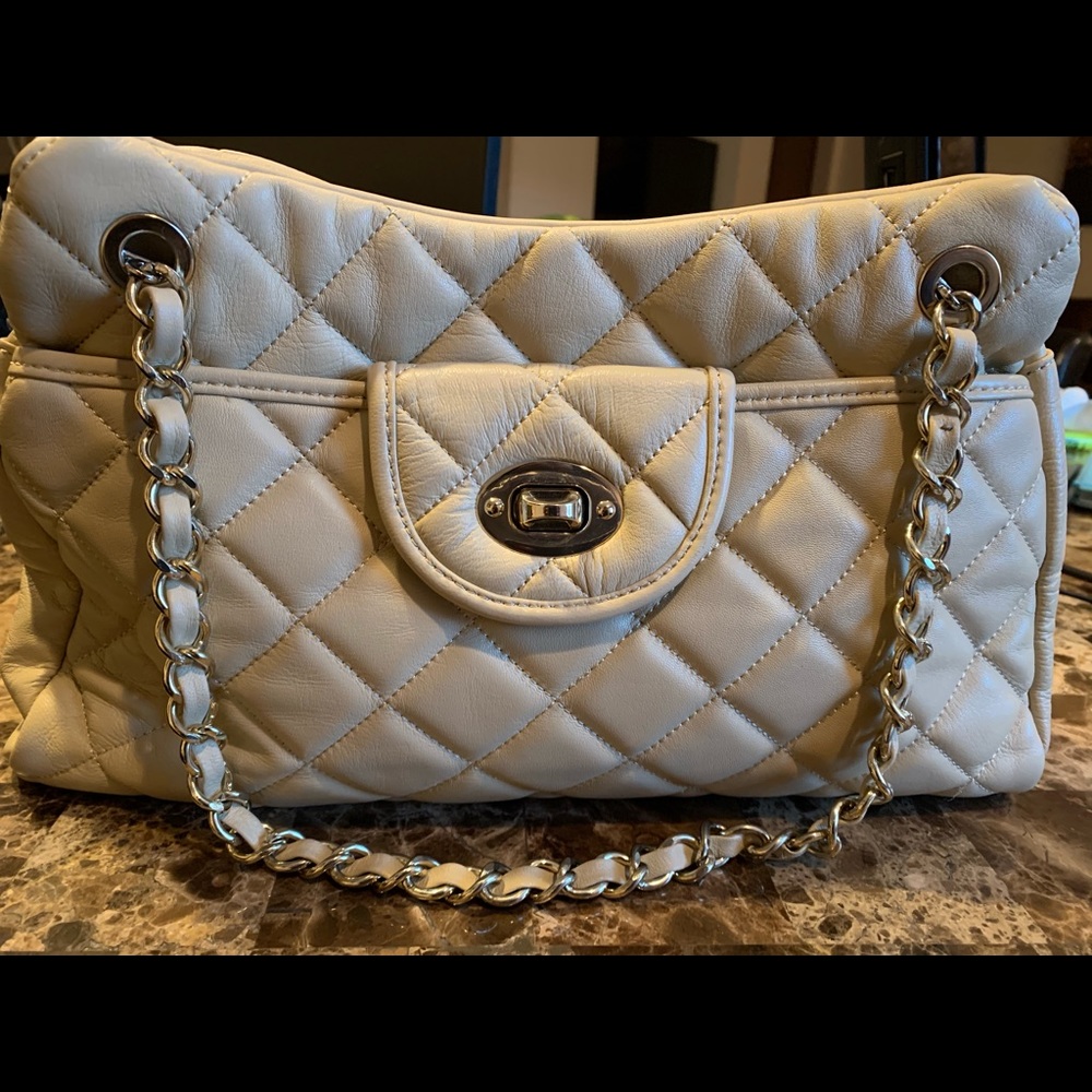 Genuine Leather Quilted Bag